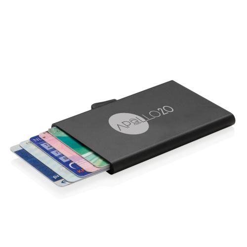 C-Secure aluminium RFID kaarthouder zwart