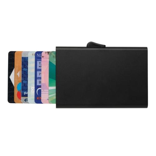 C-Secure aluminium RFID kaarthouder zwart