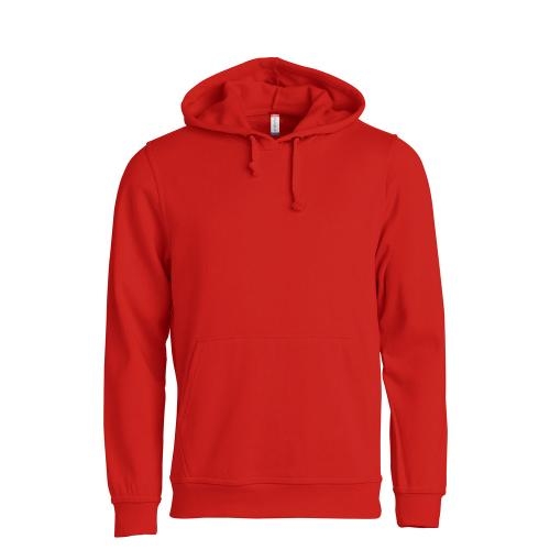 Basic Hoodie unisex rood,l