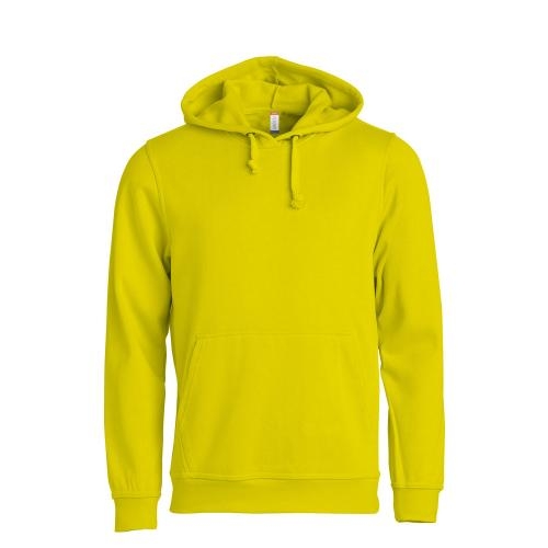 Basic Hoodie unisex signaalgeel,l