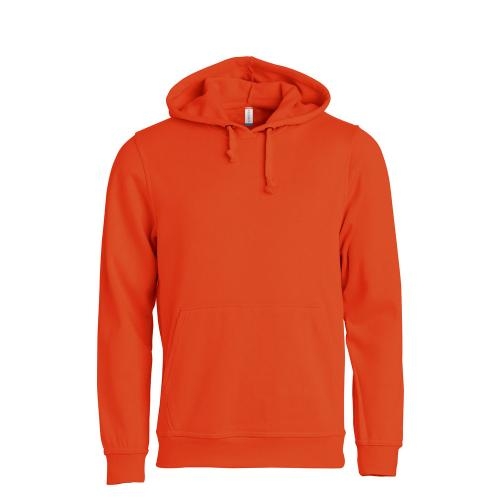Basic Hoodie unisex diep-oranje,l