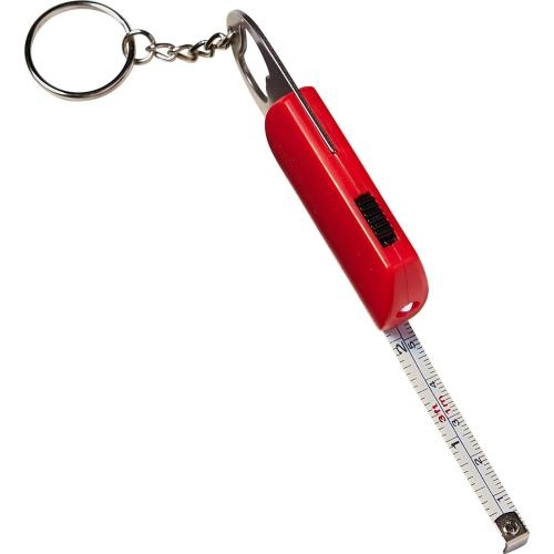 Aluminium flesopener met meetlint wit