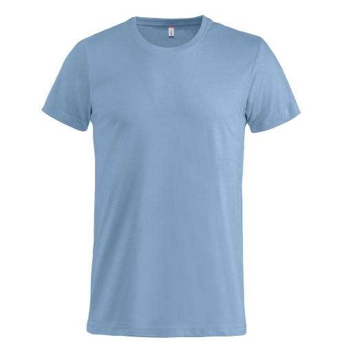 Basic-T bodyfit T-shirt lichtblauw,l