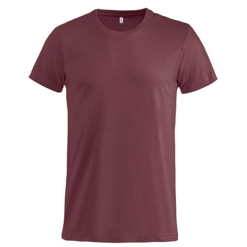 Basic-T bodyfit T-shirt bordeaux,l