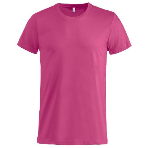 Basic-T bodyfit T-shirt helder kersen,l