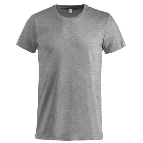 Basic-T bodyfit T-shirt grijsmelange,l