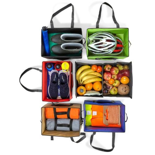 Opvouwbare auto organizer rood