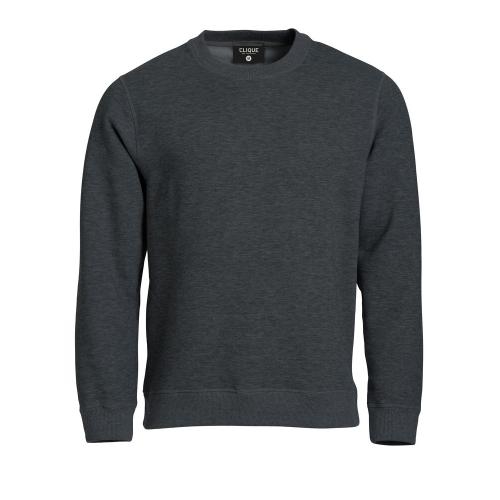 Sweater met ronde hals antraciet melange,l