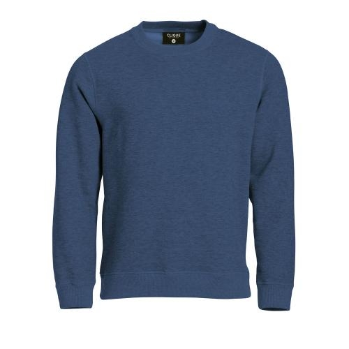 Sweater met ronde hals blauwmelange,l