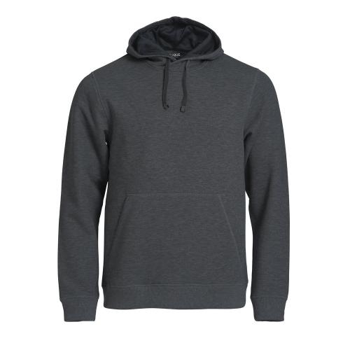 Trui met capuchon Classic antraciet melange,l