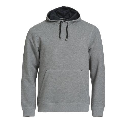 Trui met capuchon Classic grijsmelange,l