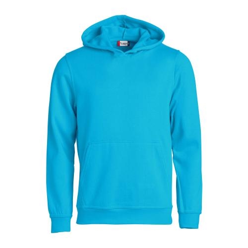 Hoodie voor kids turquoise,90-100