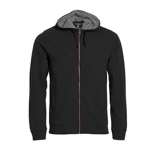 Classic Hoodie full zip zwart,l