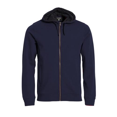 Classic Hoodie full zip dark navy,l