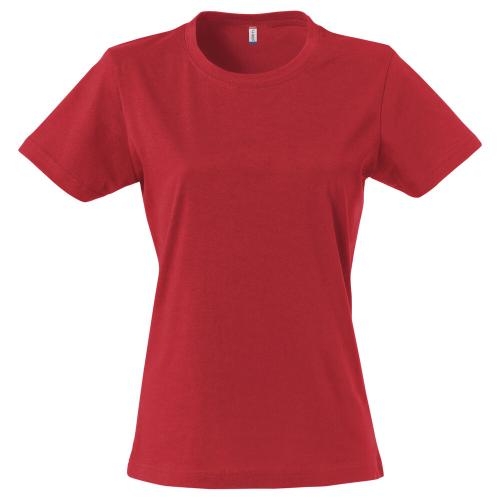 Basic dames shirt rood,l