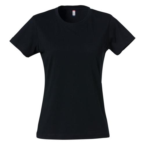 Basic dames shirt zwart,l