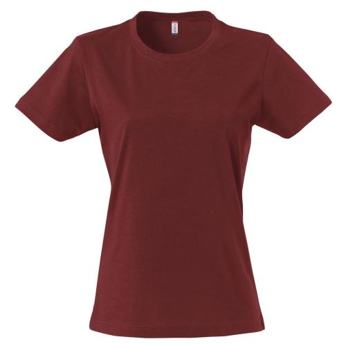 Basic dames shirt bordeaux,l