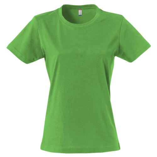 Basic dames shirt appelgroen,l