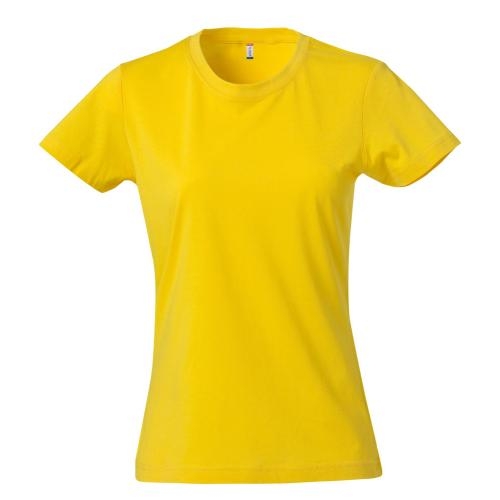 Basic dames shirt lemon,l