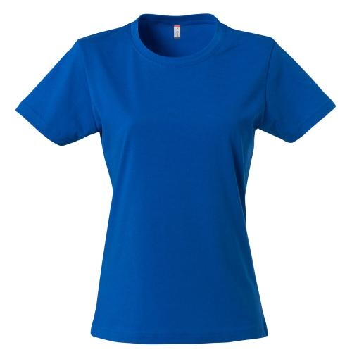Basic dames shirt kobalt,l