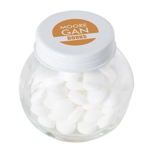 Snoeppotje mintjes wit