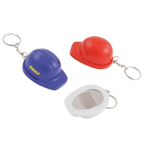 Sleutelhanger/flesopener Veiligheidshelm donkerblauw