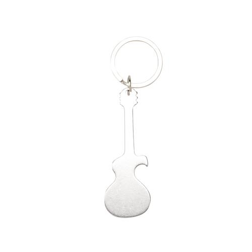 Sleutelhanger Gitaar zilver
