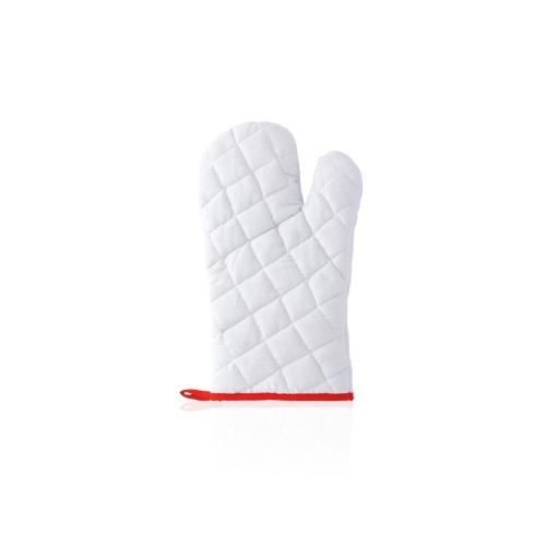 Ovenhandschoen wit/rood