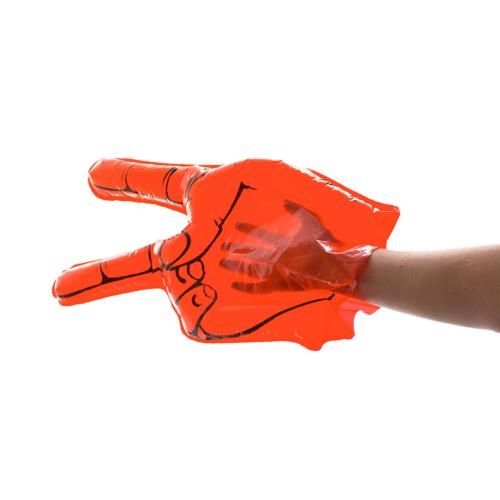 Opblaasbare hand wit