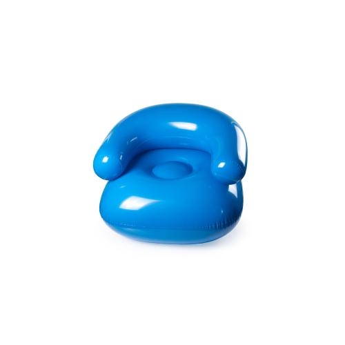 Opblaasbare armstoel blauw