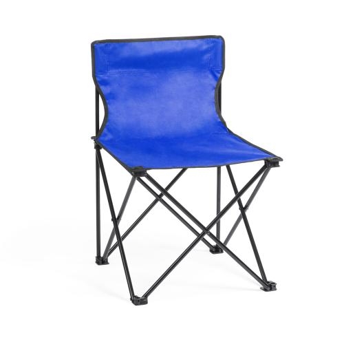 Klapstoel met logo blauw