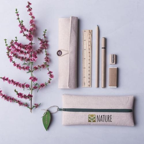 Katoenen etui Eco style naturel