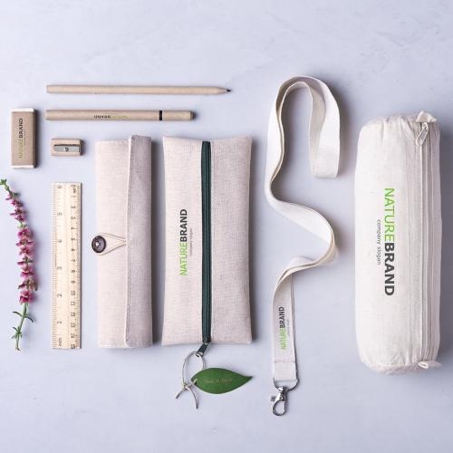 Katoenen etui Eco style naturel