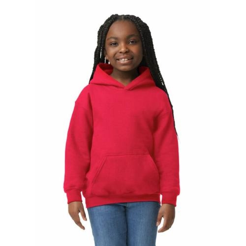 Gildan hoodie kinderen rood,l