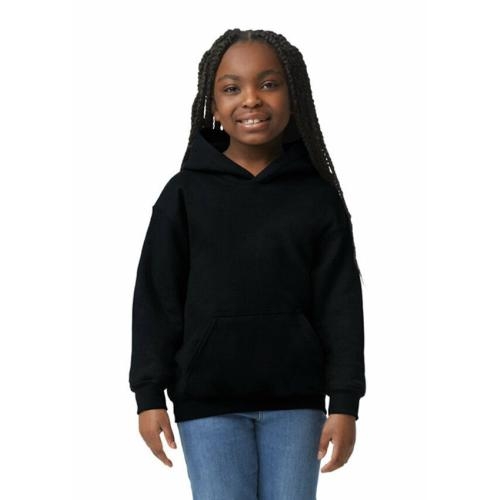Gildan hoodie kinderen zwart,l