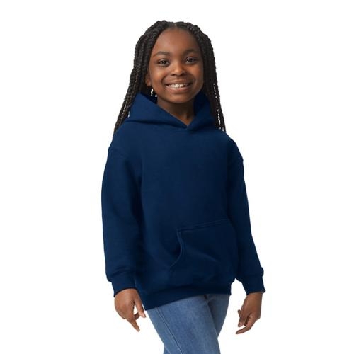 Gildan hoodie kinderen navy,l