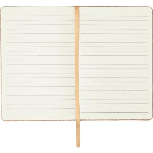 A5 PU notitieboekje kurkprint bruin