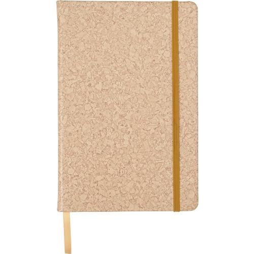 A5 PU notitieboekje kurkprint bruin