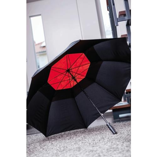 Golf paraplu Monsun zwart/rood