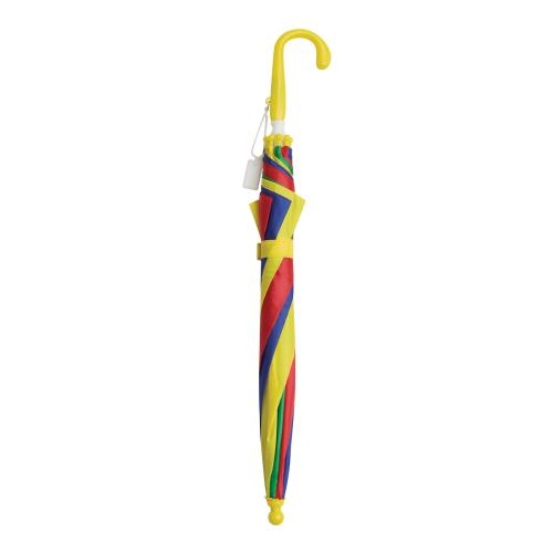 Regenboog kinderparaplu blauw/groen/rood/geel