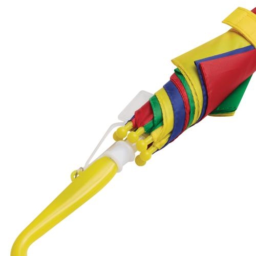 Regenboog kinderparaplu blauw/groen/rood/geel