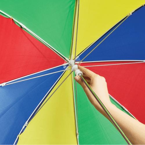 Regenboog kinderparaplu blauw/groen/rood/geel