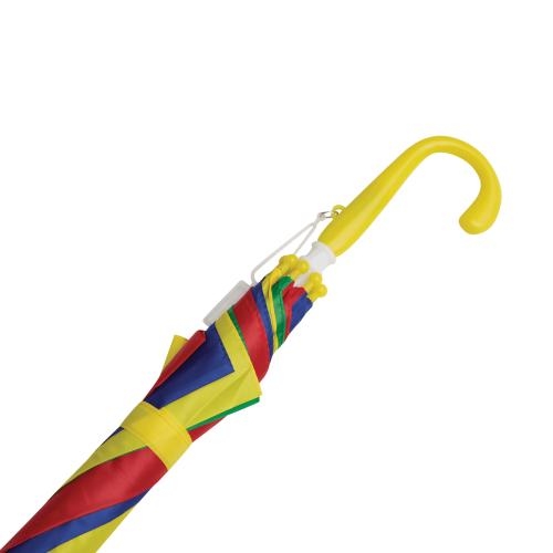 Regenboog kinderparaplu blauw/groen/rood/geel