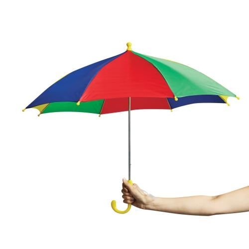 Regenboog kinderparaplu blauw/groen/rood/geel