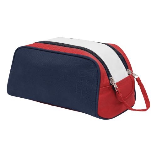Toilettas Marina blauw/rood/wit
