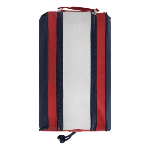 Toilettas Marina blauw/rood/wit