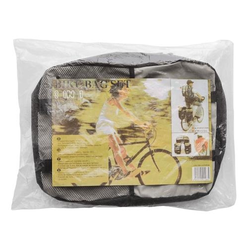 Fietstas Trio zwart/grijs
