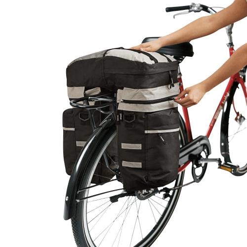 Fietstas Trio zwart/grijs