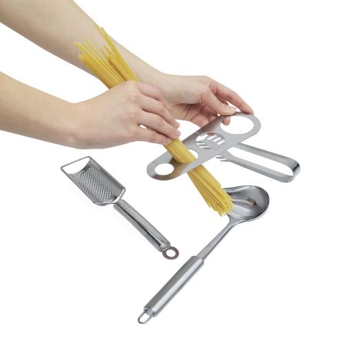 4-delige rvs spaghetti set Bolognese zilver