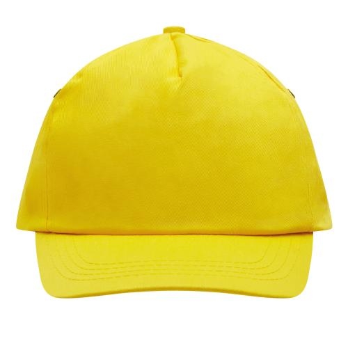 Katoenen baseball cap geel
